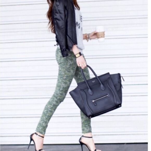 RAG & BONE WOMEN’S SKINNY CAMO JEAN ZIPPER W/ BUTTON CLOSURE IN GREAT CONDITION - Picture 6 of 9